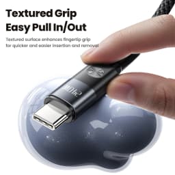 Toocki PD 240W Ultra Fast Charging USB C Cable 5A Type C Super Charge Textured Grip Data Cord for Laptop Xiaomi17 iPhone MacBook