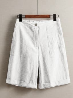 Summer women's thin five-point pants, wide-leg casual straight-leg high-waisted women's pants, fashionable outdoor sports pants