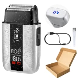 KEMEI T402 Professional Foil Shavers for Men IPX7 Waterproof Electric Razor for Men with LED Display Double Electric Shaver