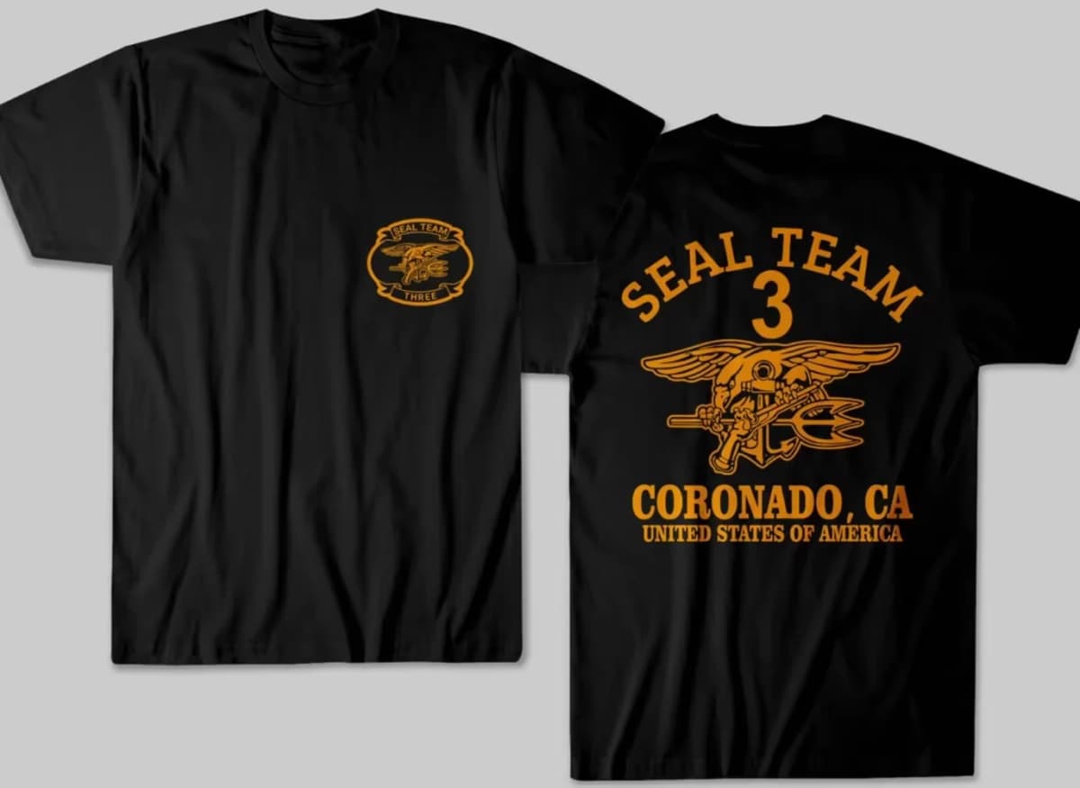 Naval Seals DEVGRU Coronado CA Seal Team 3 Special Forces T-Shirt 100% Cotton O-Neck Short Sleeve Casual Mens T-shirt Size S-4XL