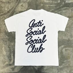 Oversized Trendy Couple Curved Letter Short-sleeved Loose Design with A Sense of Uniqueness Suitable for The Niche Ins Community