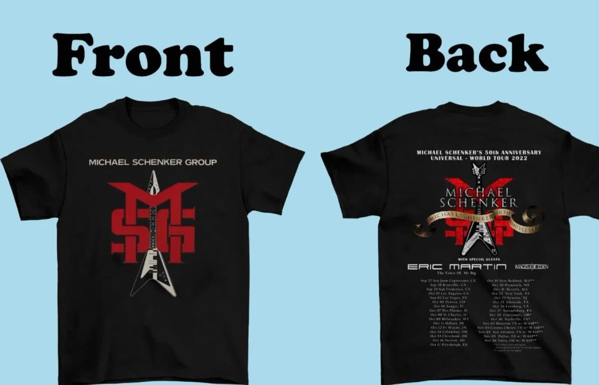 Michael Schenker Group Tour 2022 Band Gift For Fan Unisex S to 5XL T-shirt