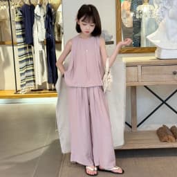 Breathable Organic Cotton Girls 2 Piece Summer Set Tee + Shorts