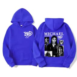 King of Pop Michael Jackson Bad Era Album Graphic Hoodies Men Women Vintage Hot Sale Hoodie Oversized Fleece Comfort Sweatshirts