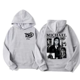 King of Pop Michael Jackson Bad Era Album Graphic Hoodies Men Women Vintage Hot Sale Hoodie Oversized Fleece Comfort Sweatshirts