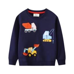Jumping Meters 2-7T Boys & Girls Long Sleeve Hooded Sweatshirt Car Theme Baby Sport Shirt Autumn Spring Pullover Top