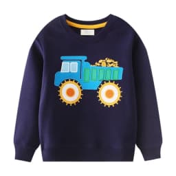 Jumping Meters 2-7T Boys & Girls Long Sleeve Hooded Sweatshirt Car Theme Baby Sport Shirt Autumn Spring Pullover Top