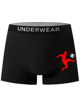 5-Piece Mixed Pack of Boys' Boxer Briefs, 95% Cotton, Soft and Comfortable, Street Style, Football and Boxing Sports Underwear