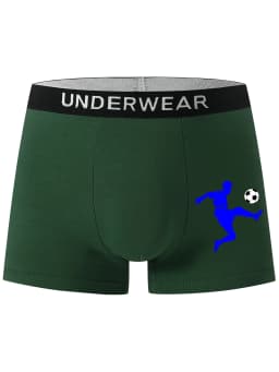 5-Piece Mixed Pack of Boys' Boxer Briefs, 95% Cotton, Soft and Comfortable, Street Style, Football and Boxing Sports Underwear