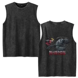 Vintage Washed Anime Fullmetal Alchemist Tank Tops Edward Elric Alphonse Elric T-Shirt Men Women Casual Sleeveless Vest T-shirts