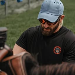 2026 American Men's Tough Guy New Tactical Print High Quality Men's Short Sleeve Crew Neck Comfortable Loose Tee