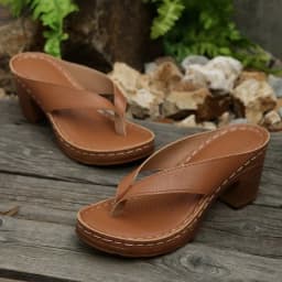 Summer High Heel Shoes for Women 2025 New Sandals Plus Size 43 Outdoor Clip Toe Thick Leisure High Heel Slippers Sandalias Mujer