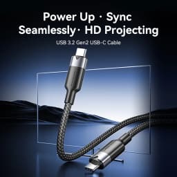 Vention 100W Cable 10Gbps USB C to Type C Cable USB 3.2 Gen2 Fast Charging Cord 4K@60Hz Type-C Cable for iphone 17 16 15 Maxbook