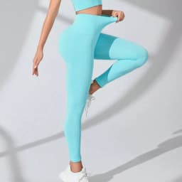 Seamless High Waisted Yoga Leggings Women Thread Butt Lifting Quick Dry Tummy Control Workout Leggings for Gym Fitness Running