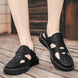 New Summer Men's Sandals Outdoor Roman Casual Shoes Wading Sandals Flat Non-slip Sneakers Men's Beach Sandals Big Size 38-48