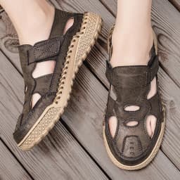 New Summer Men's Sandals Outdoor Roman Casual Shoes Wading Sandals Flat Non-slip Sneakers Men's Beach Sandals Big Size 38-48