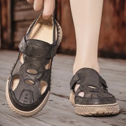 New Summer Men's Sandals Outdoor Roman Casual Shoes Wading Sandals Flat Non-slip Sneakers Men's Beach Sandals Big Size 38-48