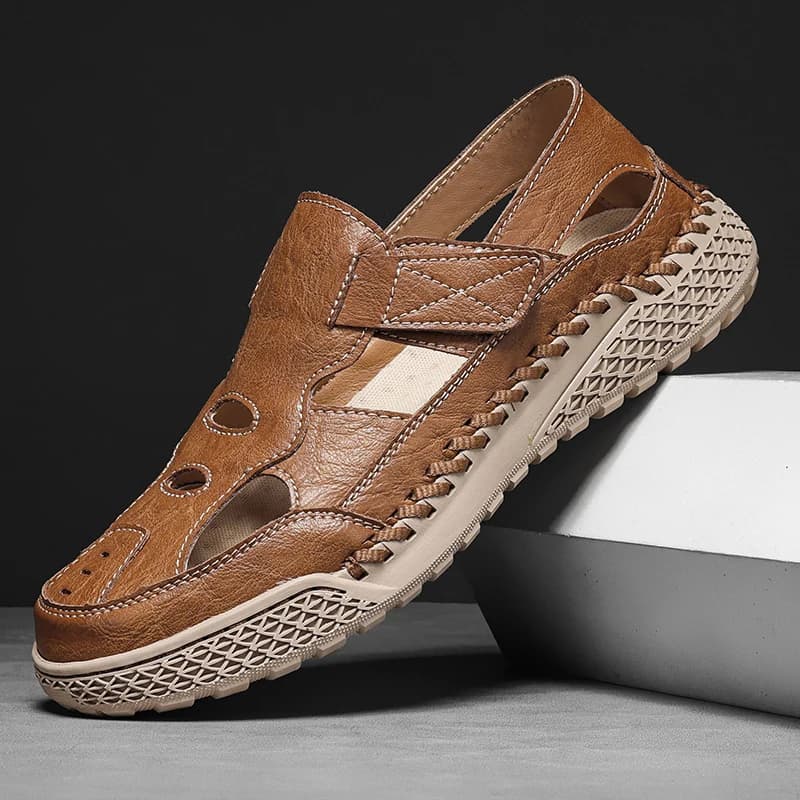 New Summer Men's Sandals Outdoor Roman Casual Shoes Wading Sandals Flat Non-slip Sneakers Men's Beach Sandals Big Size 38-48