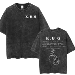Anime Hajime No Ippo Kamogawa Boxing Gym Vintage Washed T-shirt Makunouchi Takamura KGB T Shirts Men Manga Oversized T-shirts