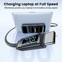 Toocki USB C Cable 100W Fast Charger LED Digital Display USB C To Type C Cable For iphone 17 16 Samsung xiaomi oppo Data Cord