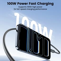Toocki USB C Cable 100W Fast Charger LED Digital Display USB C To Type C Cable For iphone 17 16 Samsung xiaomi oppo Data Cord