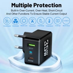 35W GaN USB Fast Charging Type C Charger Quick Charge Mobile Phone Power Adapter For iPhone 15 Xiaomi Samsung Portable Chargers