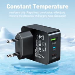 35W GaN USB Fast Charging Type C Charger Quick Charge Mobile Phone Power Adapter For iPhone 15 Xiaomi Samsung Portable Chargers
