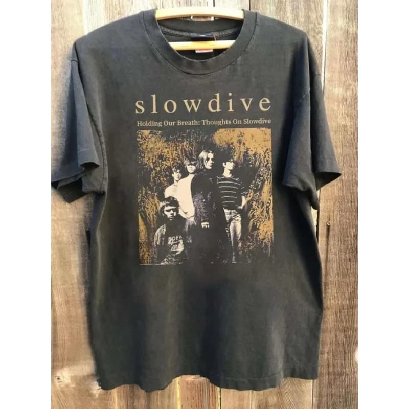 Retro Slowdive Band T-shirt Men's T-shirt Summer New Retro Unisex Casual Fashion Y2K T-shirt