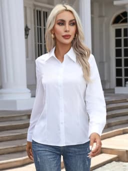 New Spring Summer Women Elegant Shirts & Blouses Retro Leisure Cardigan Long Sleeves Tops Office Loose Fashion Female Clothing