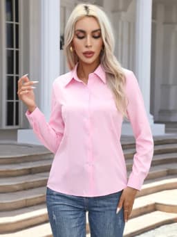 New Spring Summer Women Elegant Shirts & Blouses Retro Leisure Cardigan Long Sleeves Tops Office Loose Fashion Female Clothing