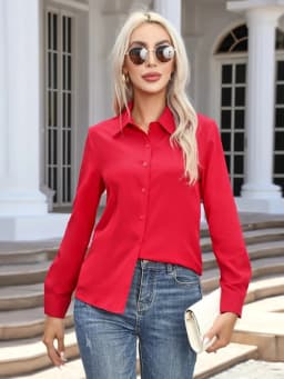 New Spring Summer Women Elegant Shirts & Blouses Retro Leisure Cardigan Long Sleeves Tops Office Loose Fashion Female Clothing