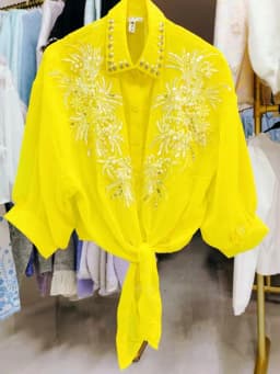 High-end Sequines Pearls Beaded Stitch Sunscreen Blouses Shirts for Women Cardigans Spring Summer Top Korean Popular Clothes