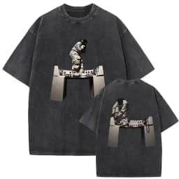 Rapper Don Toliver Octane Tour 2026 Vintage Washed T Shirt Men's Gothic Oversized Fashion T-shirts Hip Hop Pop Clothing T-shirt