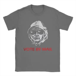 Harajuku T Shirt Vote By Mail Ted Kaczynski 100 Cotton T-Shirts Tee Shirt for Mens Summer Y2K Basic Casual Short Sleeve Tops