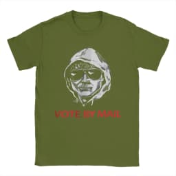Harajuku T Shirt Vote By Mail Ted Kaczynski 100 Cotton T-Shirts Tee Shirt for Mens Summer Y2K Basic Casual Short Sleeve Tops