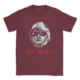 Harajuku T Shirt Vote By Mail Ted Kaczynski 100 Cotton T-Shirts Tee Shirt for Mens Summer Y2K Basic Casual Short Sleeve Tops