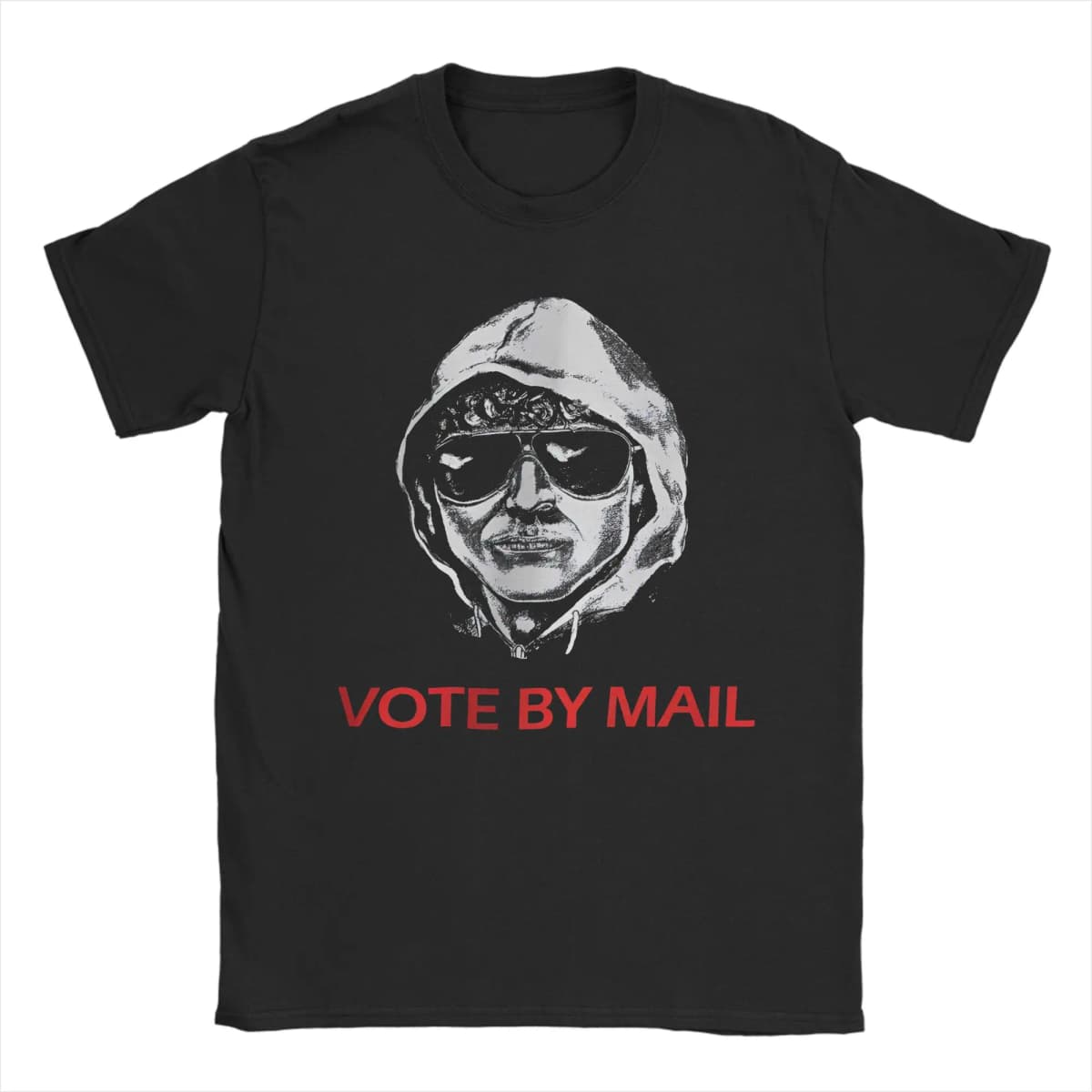 Harajuku T Shirt Vote By Mail Ted Kaczynski 100 Cotton T-Shirts Tee Shirt for Mens Summer Y2K Basic Casual Short Sleeve Tops