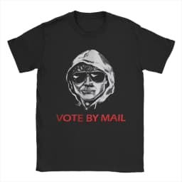 Harajuku T Shirt Vote By Mail Ted Kaczynski 100 Cotton T-Shirts Tee Shirt for Mens Summer Y2K Basic Casual Short Sleeve Tops