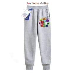 Sprunki Thick Hoodie for Children Anime Cartoon Fashion Sweatshirt Boys Girls Autumn Winter Hip Hop Hooded Hoodies Kids Clothes