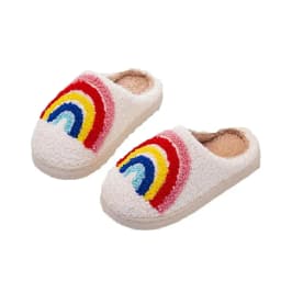 Kids Cotton-padded Shoes Autumn and Winter, Wool Lining, Thickened Cotton Slippers, Indoor Soft Sole, Colorful, Warm Comfortable