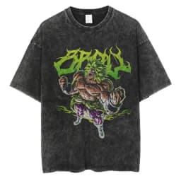 2026 New Dragon Ball Animation High Quality T-Shirt Men and Women Cotton Vintage Washed Print Streetwear Gym Clothes