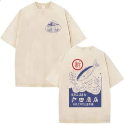 Funny Japanese Osaka Dotonbori Drunken Octopus Vintage Washed T Shirts Men Women Casual Fashion 100% Cotton Short Sleeve T-shirt