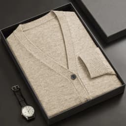 Mens New V-Neck Knitted Cardigan Long Sleeve Button Down Sweater Coat Solid Color Lightweight Thick Warm Winter Outerwear