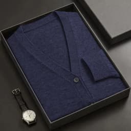 Mens New V-Neck Knitted Cardigan Long Sleeve Button Down Sweater Coat Solid Color Lightweight Thick Warm Winter Outerwear