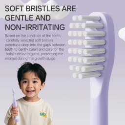 Children's Electric Toothbrush Color Cartoon Kids With Replacement Heads Soft Hair Cleaning Brush Rechargeable Sonic Toothbrush