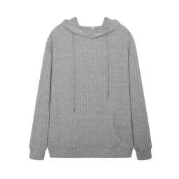 Autumn Winter European American Hooded Knitwear Long Sleeve Striped Kangaroo Pocket Sweater for Men