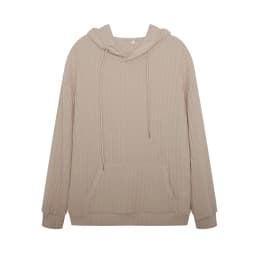 Autumn Winter European American Hooded Knitwear Long Sleeve Striped Kangaroo Pocket Sweater for Men