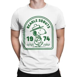 Snoopy Charlie Brown T-Shirt Men Cotton Top Tee Harajuku O-neck Short Sleeve