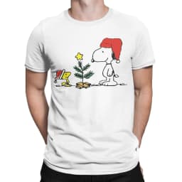 Snoopy Charlie Brown T-Shirt Men Cotton Top Tee Harajuku O-neck Short Sleeve