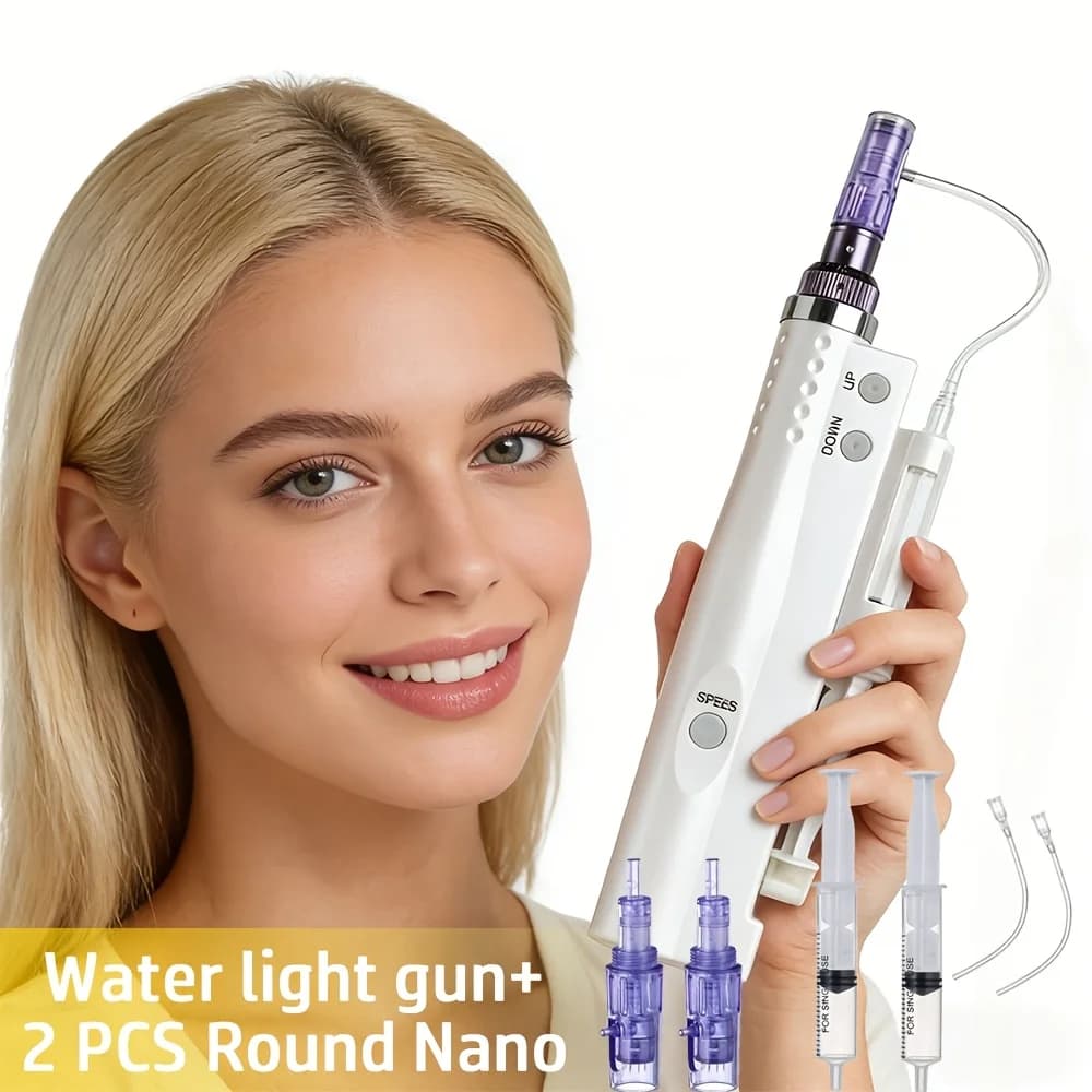 Home Electric Skin Care Tool Micro-Needling Pen with Automatic Serum Applicator Skincare Device Electric Facial Microneedle Pen